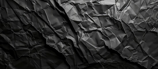 Aufkleber - Background of crumpled black paper with copy space image.