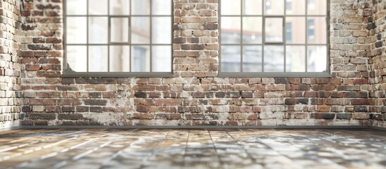 Poster - Blurry brick wall background for wallpaper, copy space image.