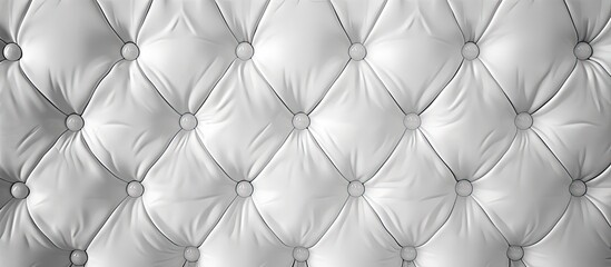 Poster - Classic background featuring white leather texture ideal for copy space image.