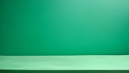 Poster - Empty green background studio for showing or design concept