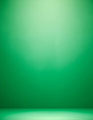 Aufkleber - Empty green background studio for showing or design concept