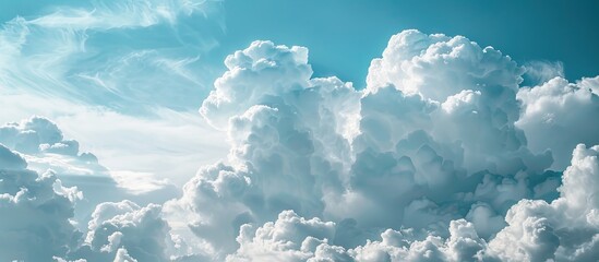 Aufkleber - Attractive clouds in the sky with copy space image.