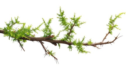 Aufkleber - A small bird is sitting on the branch of a tree, looking around