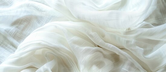 Poster - A white textile background with copy space image.