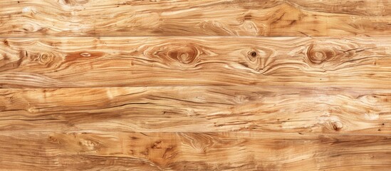 Poster - Vintage light teak desk surface with a natural wooden pattern provides a seamless wall backdrop, perfect for design projects with copy space image.