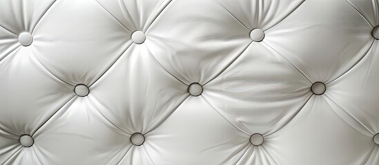 Leinwandbilder - Smooth white leather surface providing elegant copy space image.