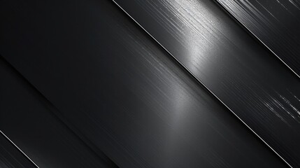 Fototapete - Professional dark gray background with sleek metallic accents.