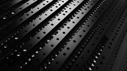 Fototapete - Professional dark gray background with sleek metallic accents.