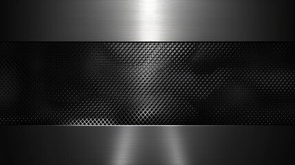 Fototapete - Professional dark gray background with sleek metallic accents.