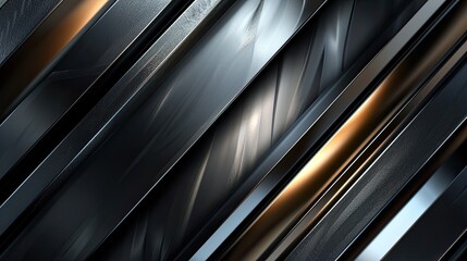 Fototapete - Professional dark gray background with sleek metallic accents.