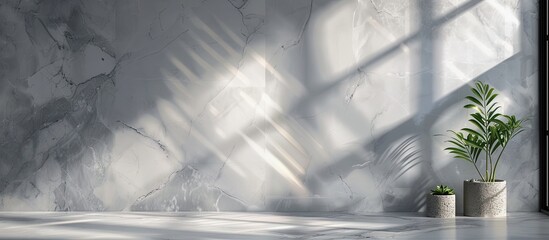 Fototapete - Marble background with a neutral gray tone providing ample space for adding text or images.