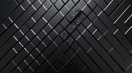 Fototapete - Professional dark gray background with sleek metallic accents.