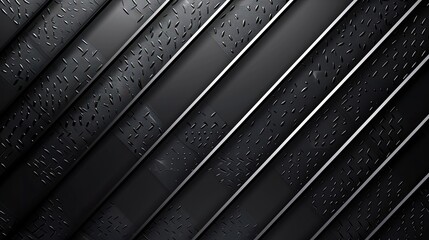 Fototapete - Professional dark gray background with sleek metallic accents.