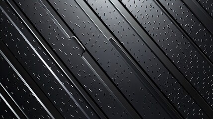 Fototapete - Professional dark gray background with sleek metallic accents.