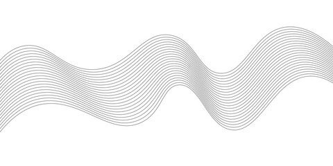 Poster - Abstract wave stripes lines background. Vector illustration