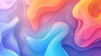 Poster - Modern tech background featuring abstract smooth shapes and gradients, ideal for digital presentations and innovative technology projects
