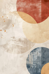 Poster - An abstract painting of some shapes