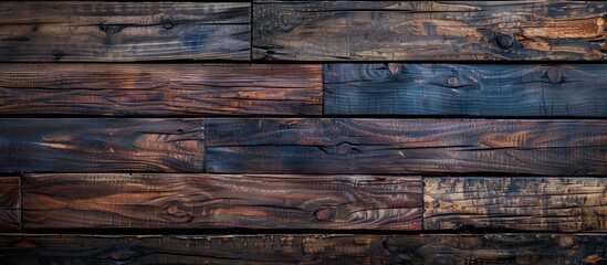 Poster - texture of wooden plank with copy space image