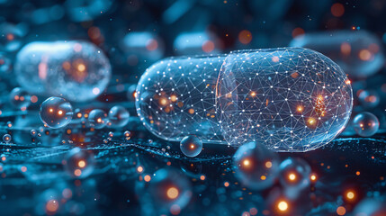 Wall Mural - abstract representation of pills