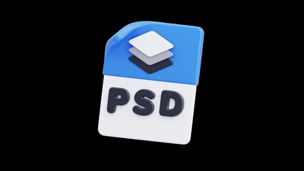 Poster - 3D Animation of Layered PSD File Format for Editing | Alpha Channel