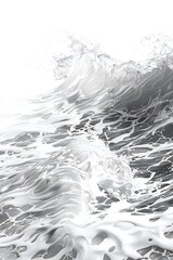 Wall Mural - plain bright water ocean wave background generative ai