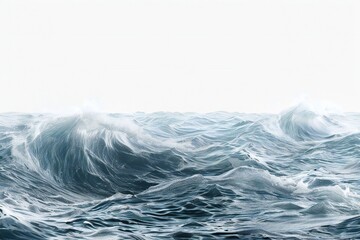 Wall Mural - Plain bright water ocean wave background Generative Ai
