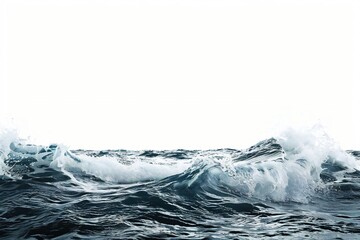 Wall Mural - Plain bright water ocean wave background Generative Ai