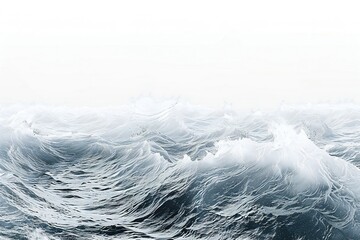 Wall Mural - Plain bright water ocean wave background Generative Ai