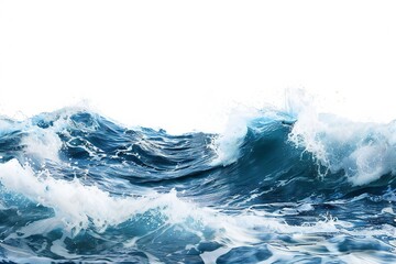 Wall Mural - Plain bright water ocean wave background Generative Ai