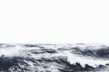 Wall Mural - Plain bright water ocean wave background Generative Ai