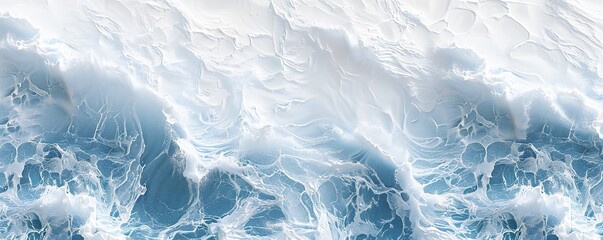 Wall Mural - Plain bright water ocean wave background Generative Ai