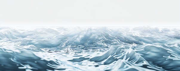 Wall Mural - Plain bright water ocean wave background Generative Ai