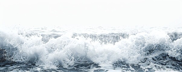 Wall Mural - Plain bright water ocean wave background Generative Ai