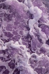 Wall Mural - purple sea foam background generative ai
