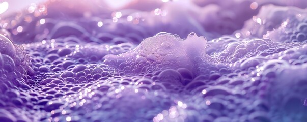 Wall Mural - purple sea foam background generative ai