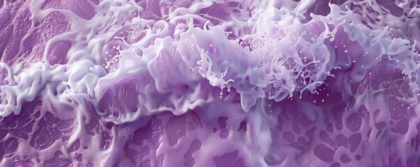 Wall Mural - purple sea foam background generative ai