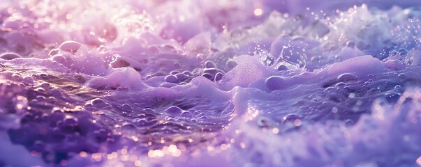 Wall Mural - purple sea foam background generative ai