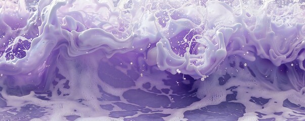 Wall Mural - purple sea foam background generative ai