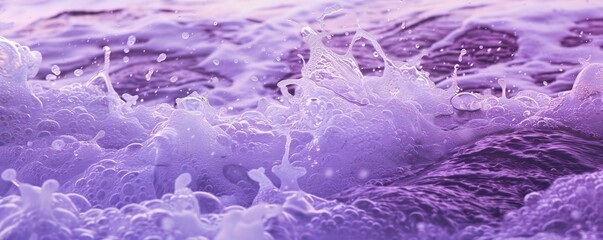 Wall Mural - purple sea foam background generative ai