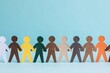 © Mosy Studio - Diversity and Inclusion: A Row of Paper People Holding Hands