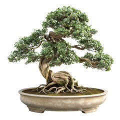 bonsai tree isolated on a transparent background