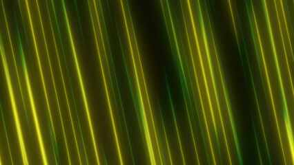 Poster - Abstract yellow glowing background with flying lines and stripes
