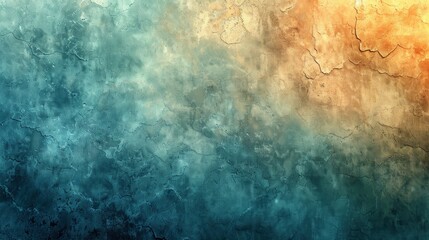 Poster - Abstract Wall Texture with Blue and Yellow Tones