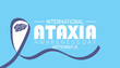 © Rabin - international ataxia awareness day is observed every year on September. banner design template Vector illustration background design.
