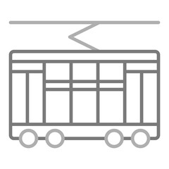 Canvas Print - Tramway Icon