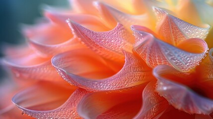 Sticker - Delicate Petals with Dewdrops