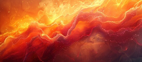 Canvas Print - Abstract Fire and Light