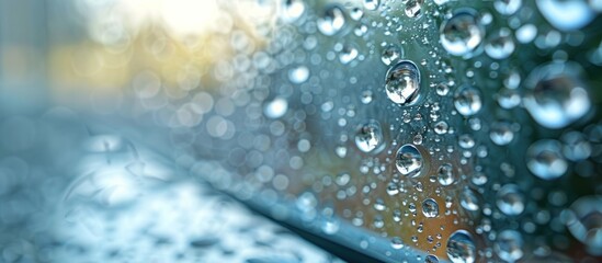 Canvas Print - Raindrops on Glass