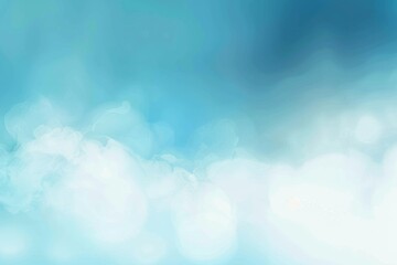 Poster - An abstract blue light gradient with a smooth blurred blue background