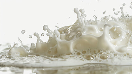 Poster - Fresh Soap Splash with Bubbles in Studio Isolation for Cleanliness Concept
